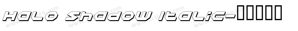 Halo Shadow Italic字体转换